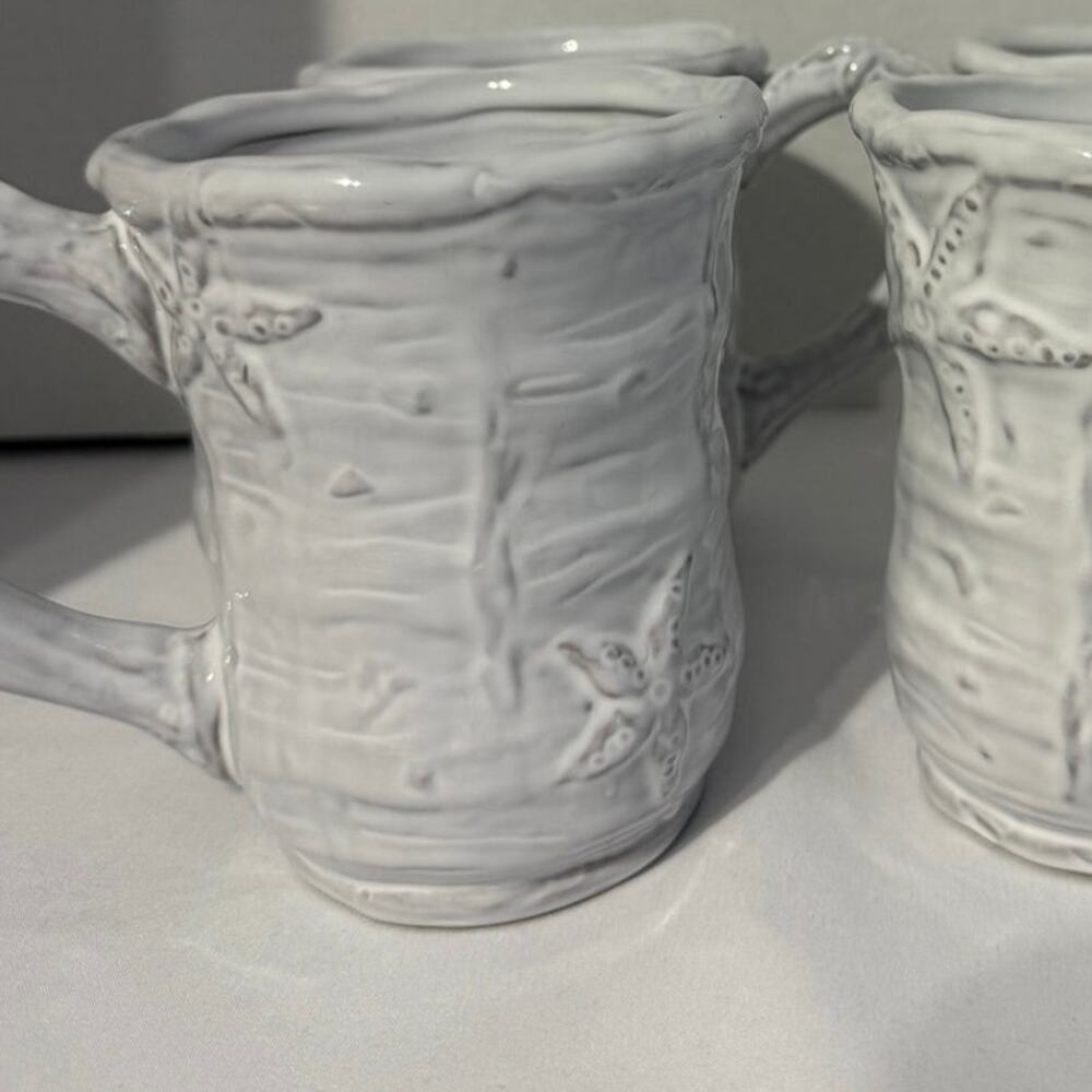 White Starfish Coffee Mugs 4 Ambiance Collections By The Beach Christina Lake